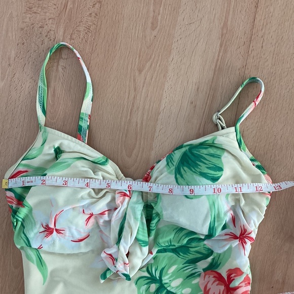 80s Christina floral small bathing suit - Picture 6 of 12
